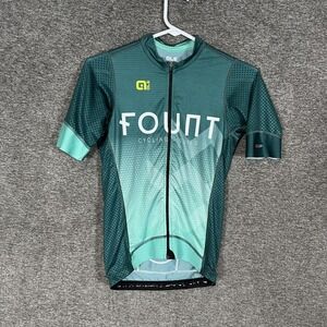 Ale PR.S Jersey Mens Small Green Fount Cycling Guild Full Zip Road Bike